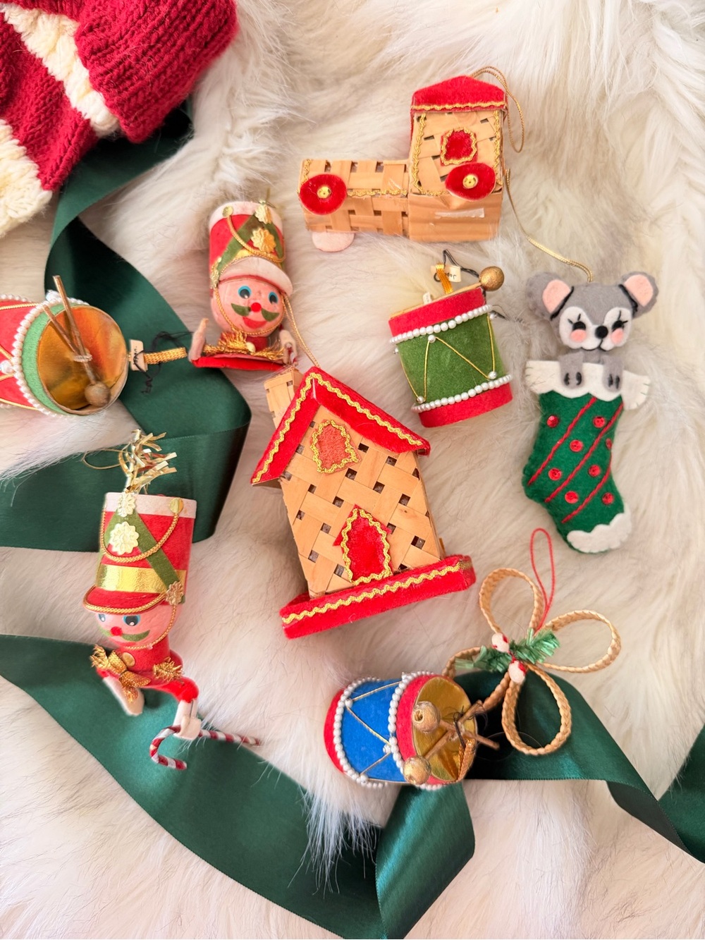 Lot of mid century ornaments!